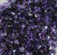 Amethyst Geode On Metal Stand - Extra Dark Crystals #50901-1